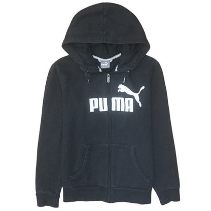 Womens UK Size 14 Puma Black Full Zip Hoodie
