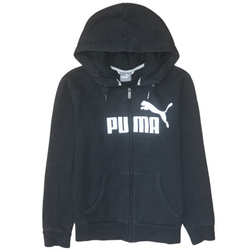 Womens UK Size 14 Puma Black Full Zip Hoodie