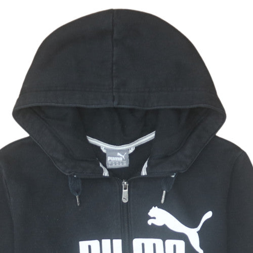 Womens UK Size 14 Puma Black Full Zip Hoodie