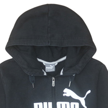 Womens UK Size 14 Puma Black Full Zip Hoodie