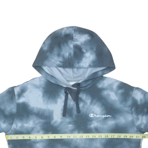 Womens UK Size L Champion Blue Pullover Hoodie
