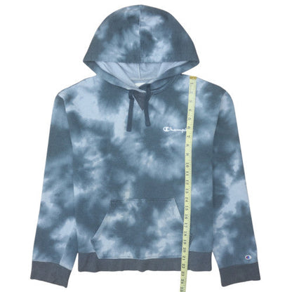 Womens UK Size L Champion Blue Pullover Hoodie