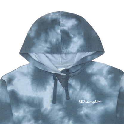 Womens UK Size L Champion Blue Pullover Hoodie