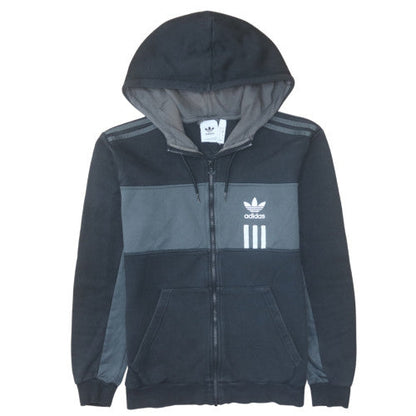 Mens UK Size M adidas Black Full Zip Hoodie