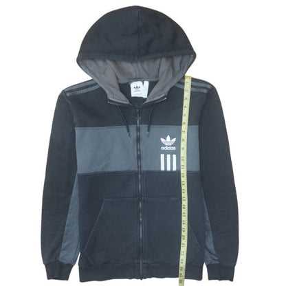 Mens UK Size M adidas Black Full Zip Hoodie