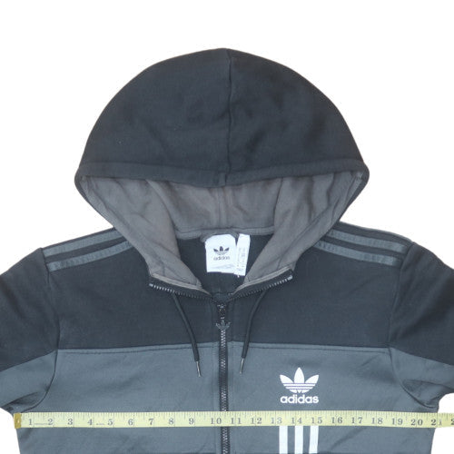 Mens UK Size M adidas Black Full Zip Hoodie