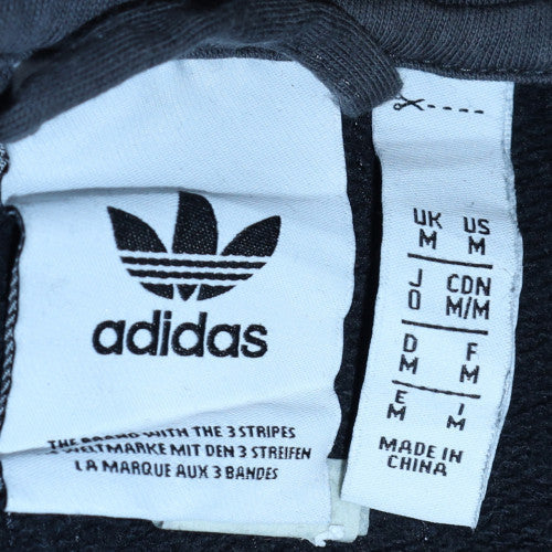 Mens UK Size M adidas Black Full Zip Hoodie