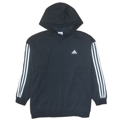 Womens UK Size M Adidas Black Pullover Hoodie