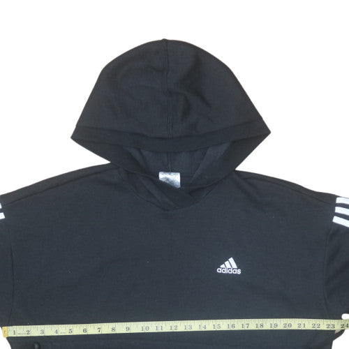 Womens UK Size M Adidas Black Pullover Hoodie