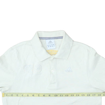 Adidas Men's White S Polo Shirt FIFA Embroidered Logo Sportswear
