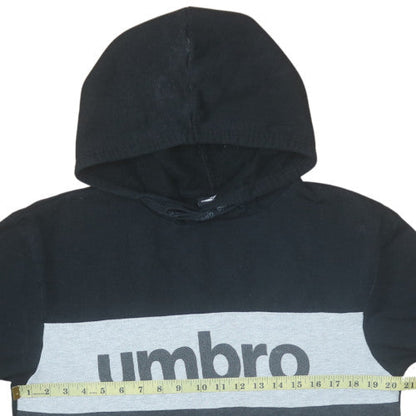 Mens UK Size L Umbro Black Pullover Hoodie