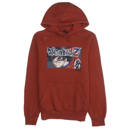 Mens UK Size XS Dragon Ball Z Brown Pullover Hoodie