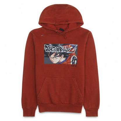 Mens UK Size XS Dragon Ball Z Brown Pullover Hoodie
