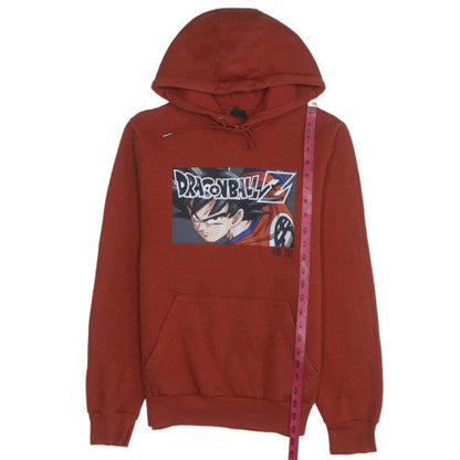 Mens UK Size XS Dragon Ball Z Brown Pullover Hoodie