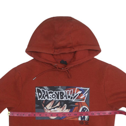 Mens UK Size XS Dragon Ball Z Brown Pullover Hoodie