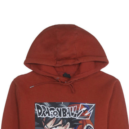 Mens UK Size XS Dragon Ball Z Brown Pullover Hoodie