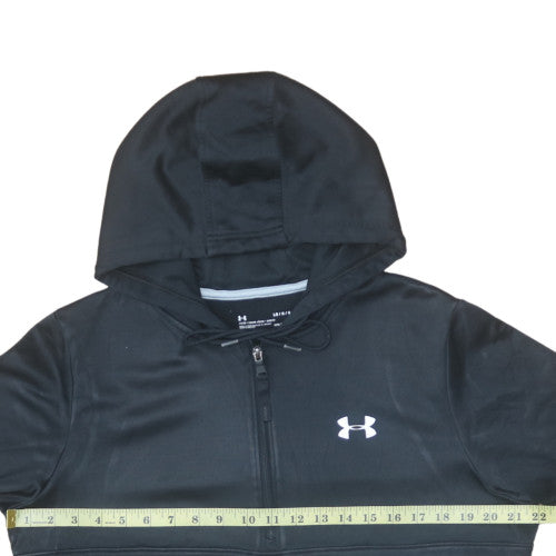 Mens UK Size L Under Armour Black 1/2 Zip Hoodie