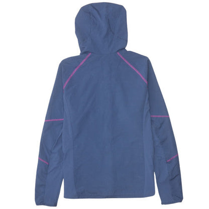 Columbia Womens Navy Hooded Full Zip Lightweight Jacket Size L