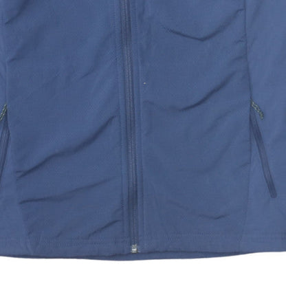 Columbia Womens Navy Hooded Full Zip Lightweight Jacket Size L