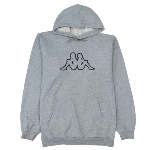 Mens UK Size 2XL Kappa Grey Pullover Hoodie