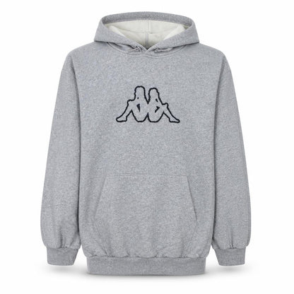 Mens UK Size 2XL Kappa Grey Pullover Hoodie