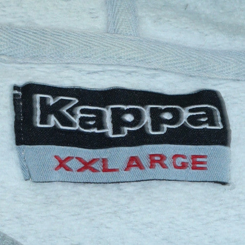 Mens UK Size 2XL Kappa Grey Pullover Hoodie