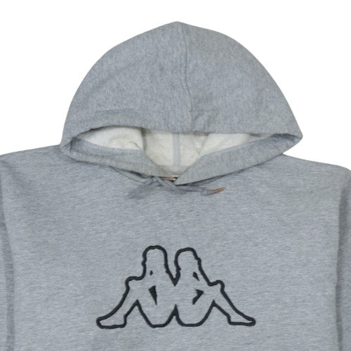 Mens UK Size 2XL Kappa Grey Pullover Hoodie