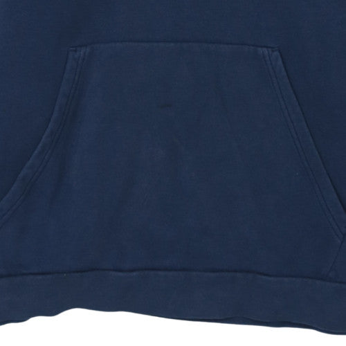 Mens UK Size L Adidas Blue Pullover Hoodie