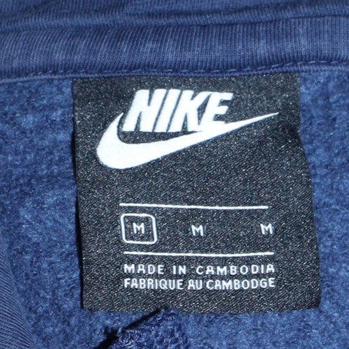 Mens UK Size M Nike Blue Pullover Hoodie