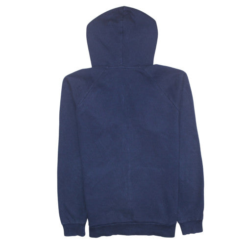 Mens UK Size M Under Armour Blue Full Zip Hoodie