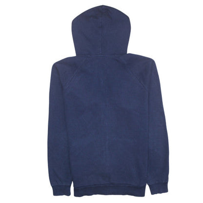 Mens UK Size M Under Armour Blue Full Zip Hoodie