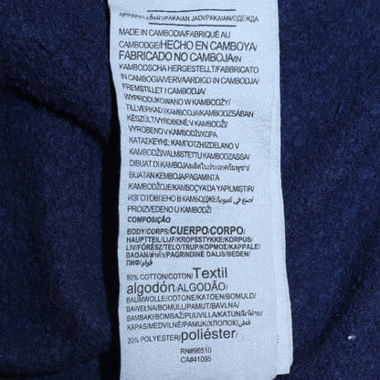 Mens UK Size M Under Armour Blue Full Zip Hoodie