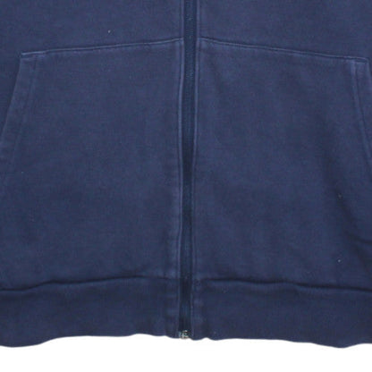 Mens UK Size M Under Armour Blue Full Zip Hoodie
