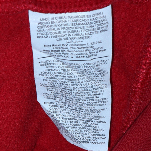 Mens UK Size M Jordan Red Pullover Hoodie
