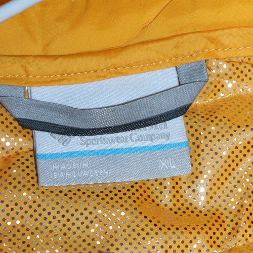 Columbia Mens Yellow XL Puffer Waistcoat Outdoor Insulated Gilet