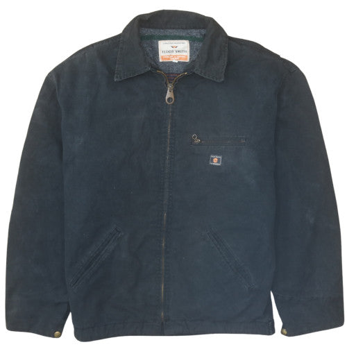 Teddy Smith Men's Blue Cotton Lined Zip Jacket Size L