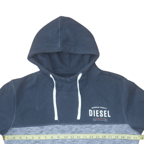 Mens UK Size L Diesel Blue Pullover Hoodie