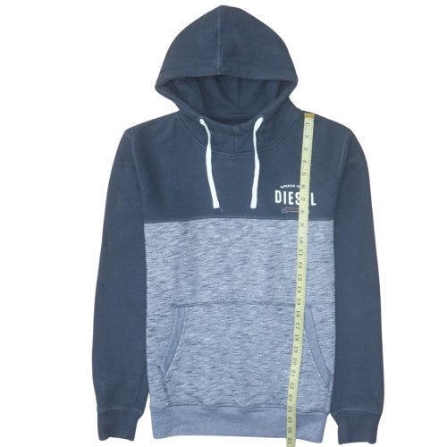 Mens UK Size L Diesel Blue Pullover Hoodie