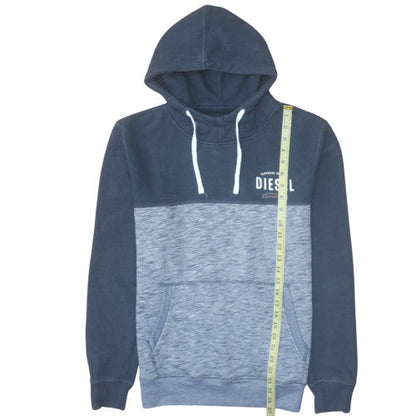 Mens UK Size L Diesel Blue Pullover Hoodie