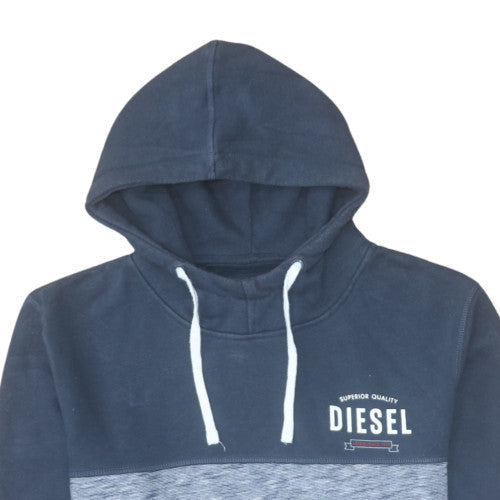 Mens UK Size L Diesel Blue Pullover Hoodie