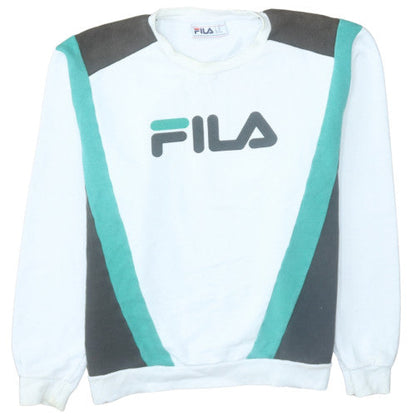 Mens UK Size XL FILA White Pullover Sweatshirt