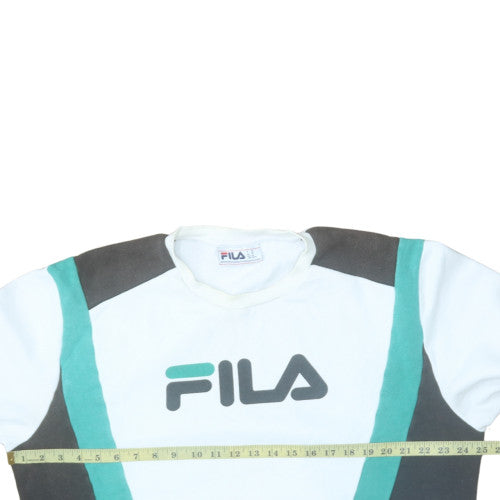 Mens UK Size XL FILA White Pullover Sweatshirt