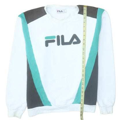 Mens UK Size XL FILA White Pullover Sweatshirt