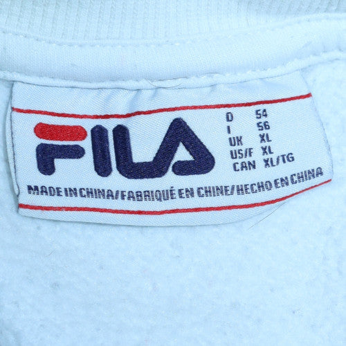 Mens UK Size XL FILA White Pullover Sweatshirt