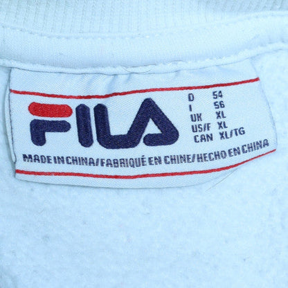 Mens UK Size XL FILA White Pullover Sweatshirt