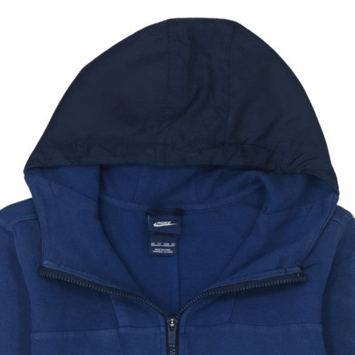 Mens UK Size XS Nike Blue Full Zip Hoodie