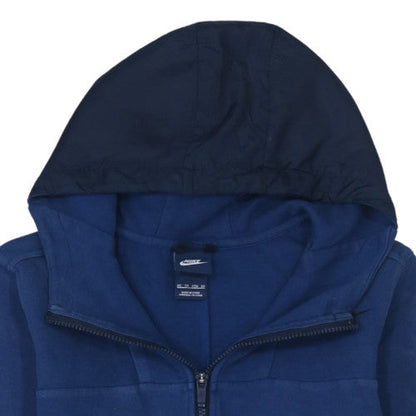 Mens UK Size XS Nike Blue Full Zip Hoodie