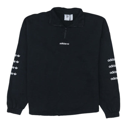 Womens UK Size 12 Adidas Black Pullover Sweatshirt