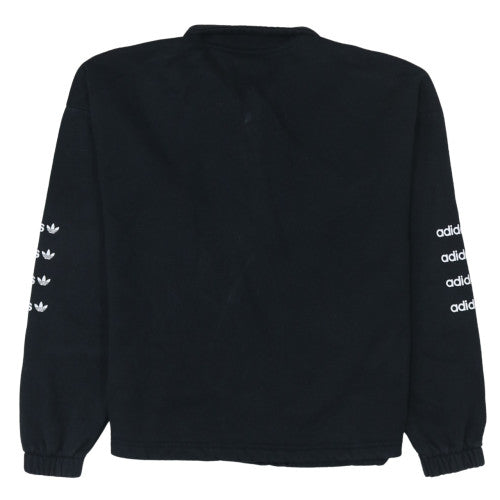 Womens UK Size 12 Adidas Black Pullover Sweatshirt