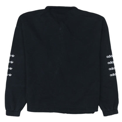 Womens UK Size 12 Adidas Black Pullover Sweatshirt